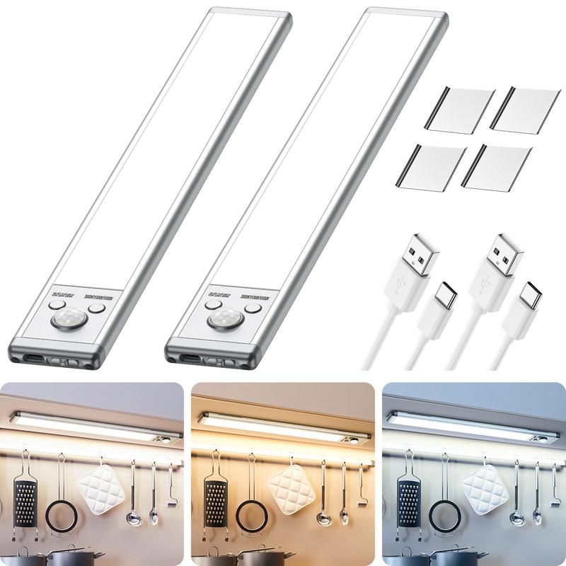TAILEDEN Under Cabinet Lights,76LED Motion Sensor Night Light Indoor