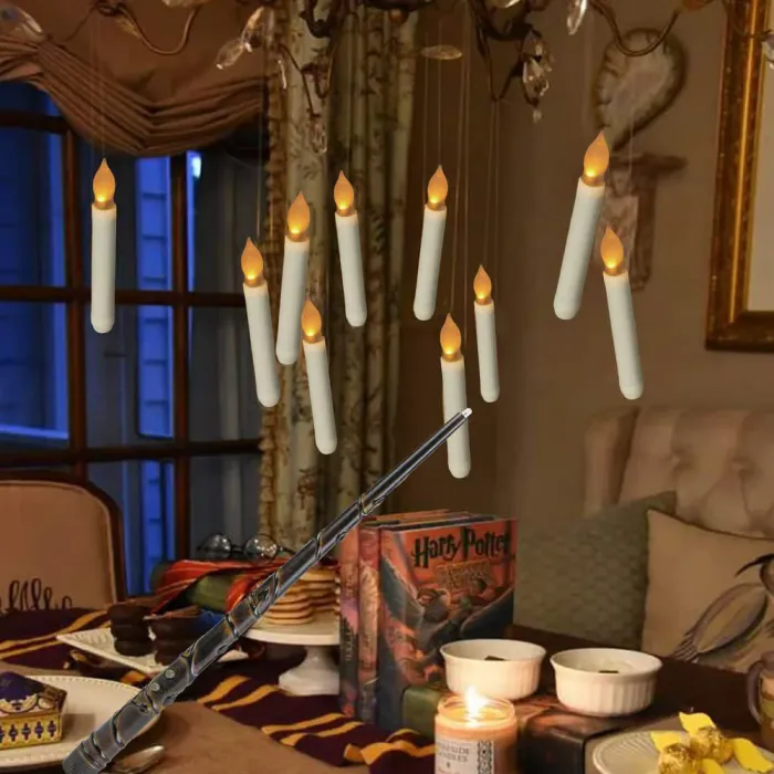 🎃Flameless Candles with Magic Wand Remote for Halloween Decor