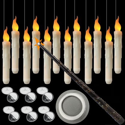 🎃Flameless Candles with Magic Wand Remote for Halloween Decor